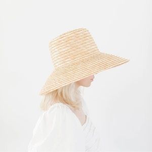 Jolie Boater Straw Hat Gigi Pip